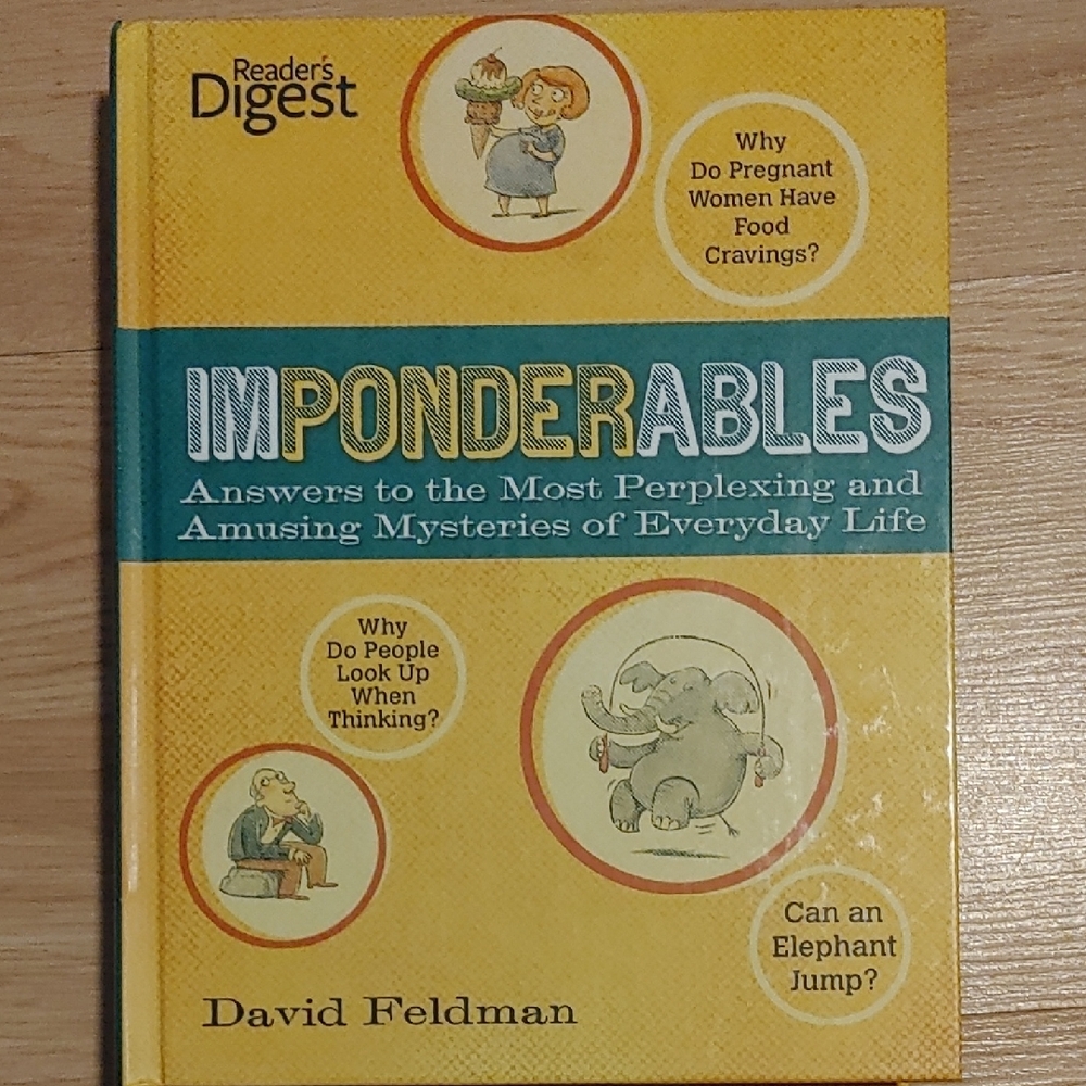 ✅$5 Add On Reader's Digest Imponderables Book